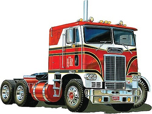 AMT White Freightliner 2-in-1 SC/DD Cabover - Plastic Model 