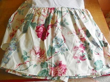 RALPH LAUREN-"LORRAINE" KING BEDSKIRT DUST RUFFLE-15" DROP-SPLIT CORNERS