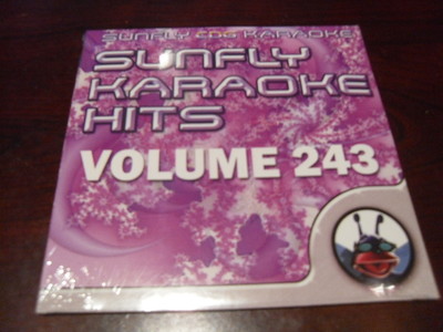 SUNFLY HITS KARAOKE  DISC SF243 VOLUME 243 CD+G SEALED 15 TRACKS