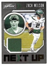 Zach Wilson 2021 Panini Playbook Next Up #ZWI Jersey RC Rookie Jets 77936