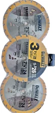 DEWALT DW3578B10 7-1/4 inch Carbide Circular Saw Blade