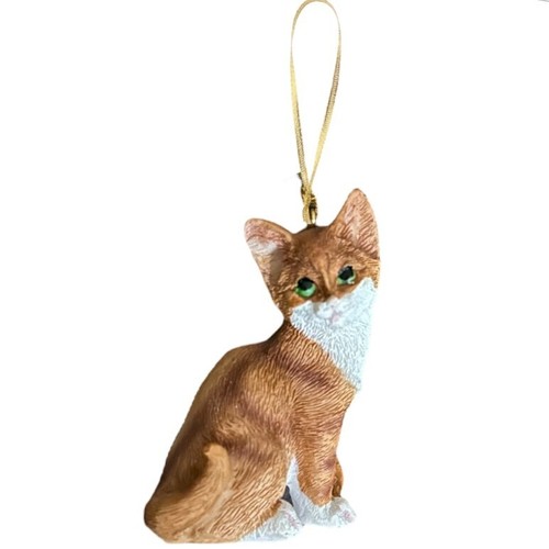 1 Adorno de Resina para Gato - Gris Blanco Naranja Navidad Regalo de Cumpleaños Linda Estatuilla - Imagen 8 de 8