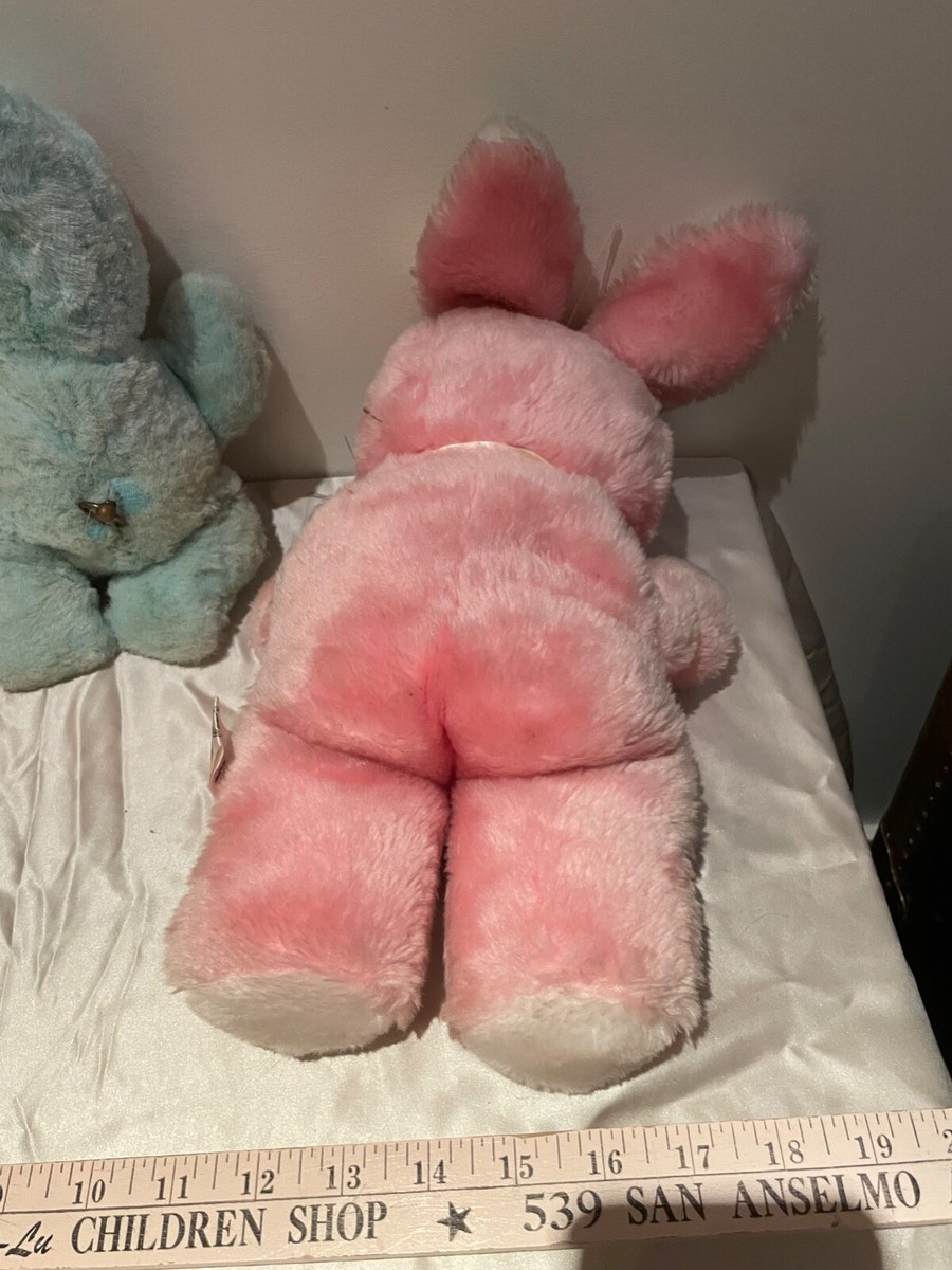 Vintage Kitsch Rushton Rubber Face Plush Lot baby, bunny