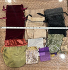 Drawstring Fabric Gift Bag Pouch Set of 14 — photo 2