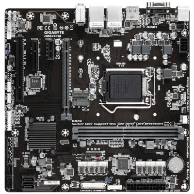 FOR GIGABYTE 10th Generation 64GB LGA1200 Motherboard GA-IMB410M 100% Test Work