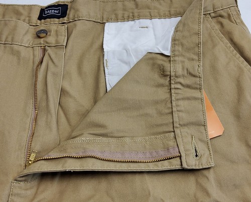 Haggar Big & Tall Premium Cotton Khaki Chino Shorts Mens Size 44 Flat Front NWT - Picture 5 of 8