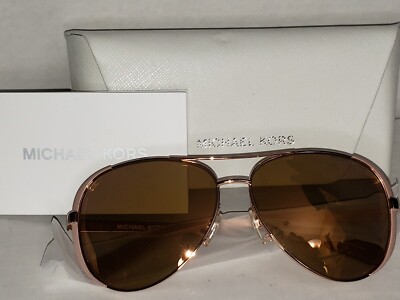 Michael Kors MK5004 1017R1 MK Chelsea Women's Sunglasses 59-13-135 Pink  Gold HTF