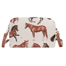 Signare Tapestry Small Crossbody Bag for Women Pouch Bag Horse Design