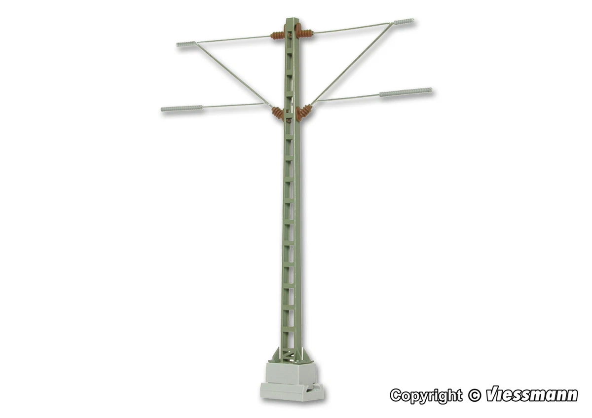 Viessmann 4179 - H0 Supporto Di Base Per Pali Di Linea, 10 Pezzi