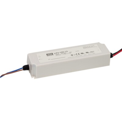 LED-Schaltnetzteil 5V 12A 60W IP67 Class2 LPV-100-5 von MW Mean Well