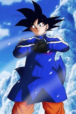 Dragon Ball Poster DBS Goku SSJ Blue 12inx18in Free Shipping