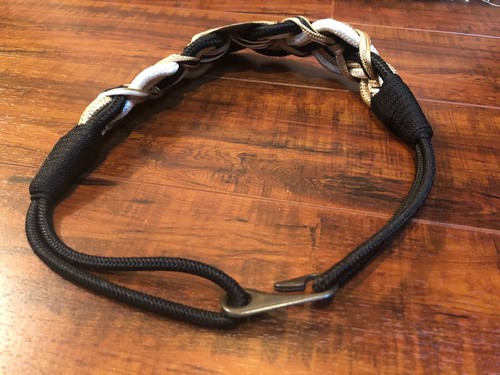 Vintage Glam Rock Rope Modernist Hook Waist Beltsize Small S - 27.5" - Picture 3 of 5