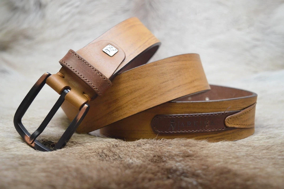 Leather belts cheap ebay
