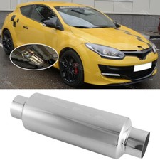 2.5" In/Out Exhaust Resonator Deep Tone For Renault Megane RS 250 265 275 Trophy
