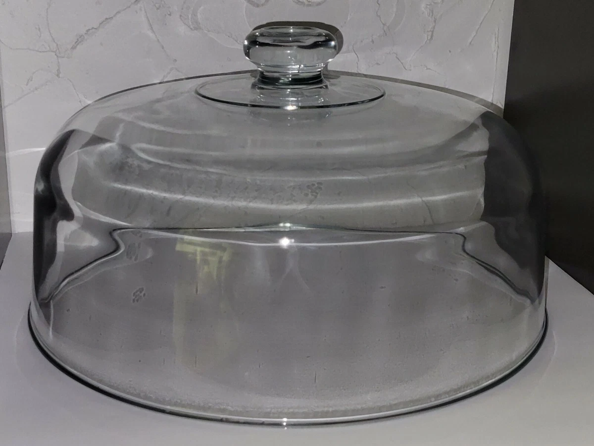 Large glass cake stand cheap