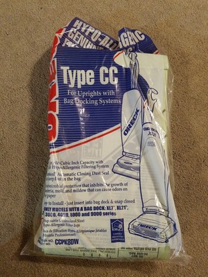 oreck cleaner vacuum cc bags pack type