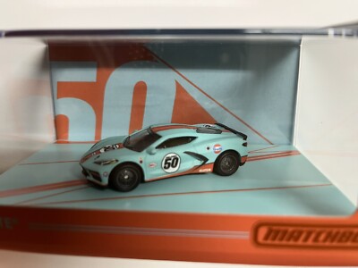 Matchbox Mattel Creations - Corvette Gulf 2020 - Miniature 1:64 Neuve En Boîte Ouverte
