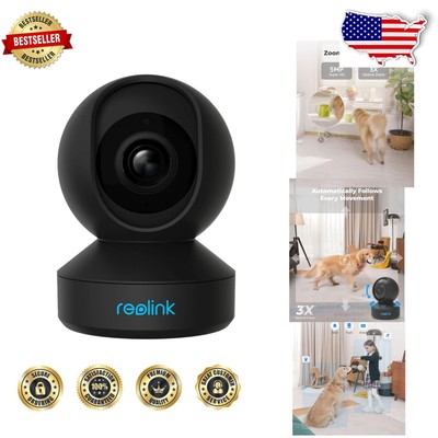 5GHz WiFi Indoor Camera with 5MP Resolution & 3X Optical Zoom - Smart Monitor