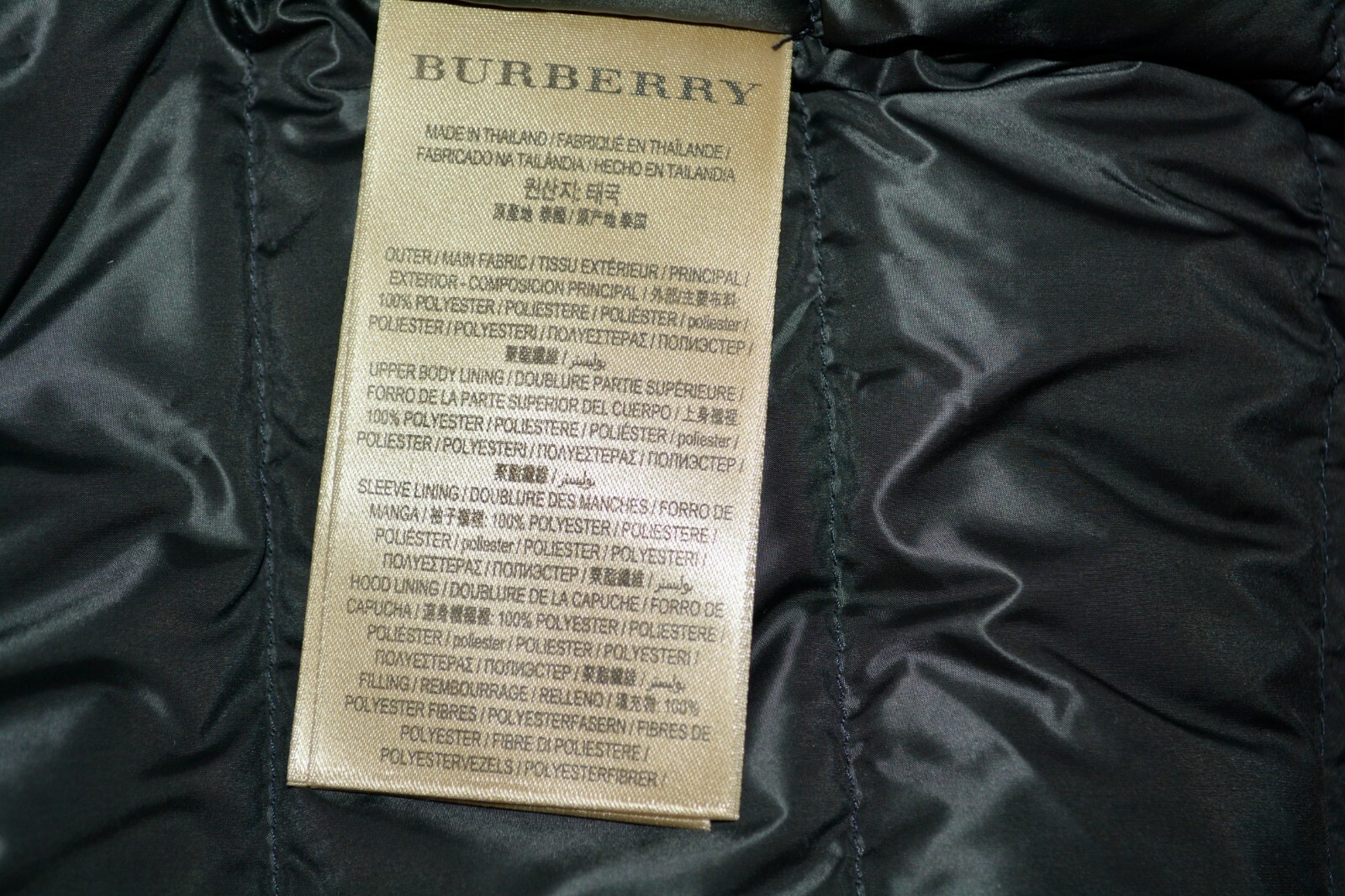 NWT Authentic Burberry Hunnbridge Down Parka Coat Women’s Black US 2 EU 36 image 9