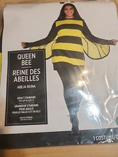 Queen Bee Bumble Animal Insect Halloween Adult Costume Fits Up To Size 12 4067