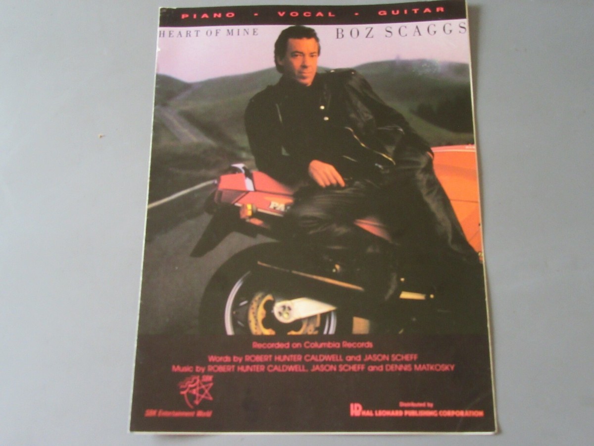 Boz Scaggs Sheet Music lot 3pc HEART OF MINE, What's Number One