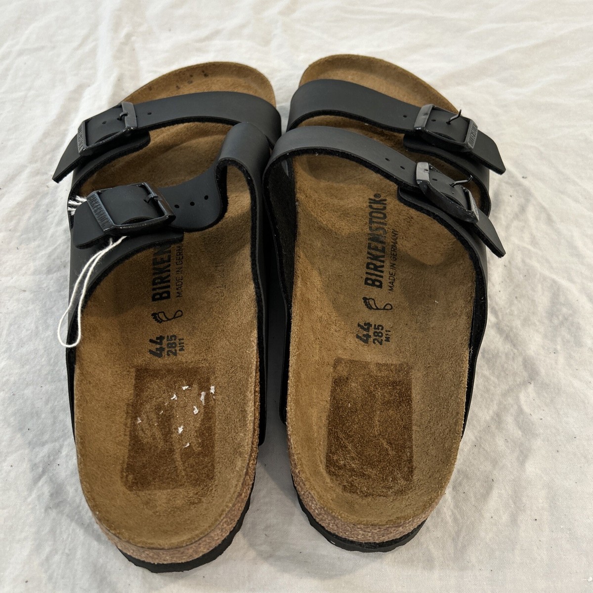 Birkenstock Black Made in Germany Slide Sandals Sz 44 285 11M Amazon.com | Birkenstock Unisex Arizona Sandal,Black Birko  main image 4