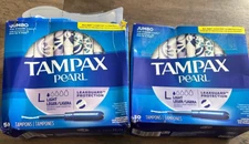 Tampax Pearl Tampons Light Absorbency-50 ct/2 Packs