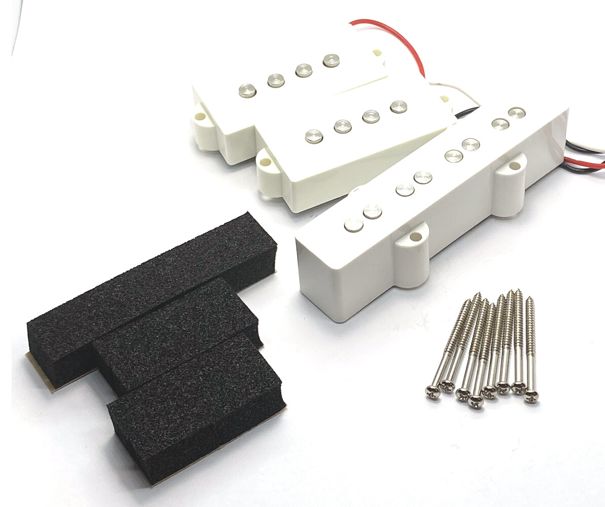 【落研】　PJセット Standard PJ Bass Pickup Set, Jazz Bridge + Split P Set, 4 String