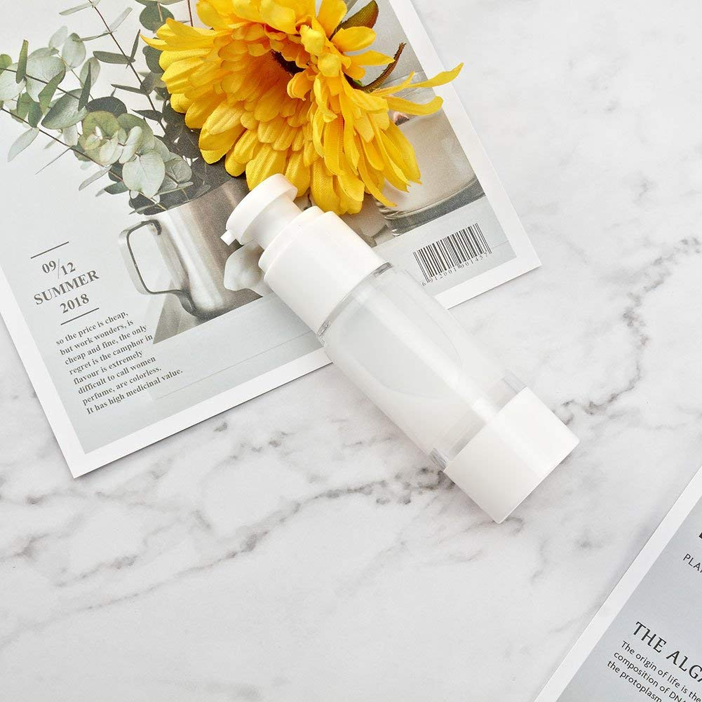 Longway 1 Oz 30Ml Clear Airless Cosmetic Cream Pump Bottle Travel Size Dispenser