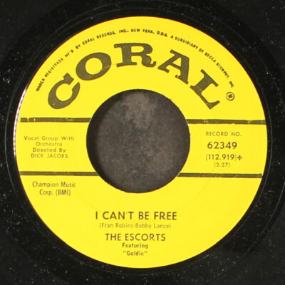 ESCORTS: i can't be free / one hand, one heart CORAL 7'' Single 45 RPM