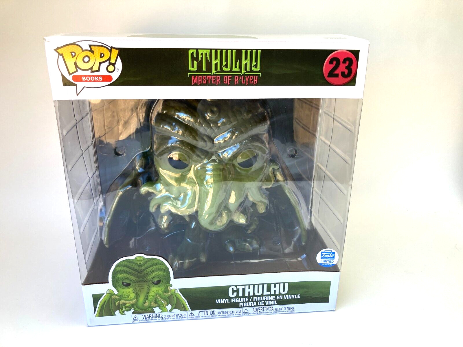Funko Pop! Vinyl Jumbo 10&Quot; Hp Lovecraft - Cthulhu