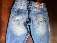 🔥 True Religion MOTO SLIM Jeans Mens Size 29x32 Blue Casual Denim 🔥