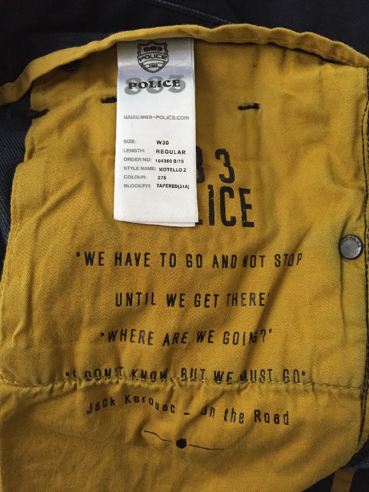 883 Police Milano NEW! Men's Motello Tapered Process 275 Slim Leg Jeans 30x31