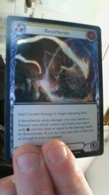 Flesh and Blood TCG : Arcane Rising : Reverberate YELLOW Common FOIL 