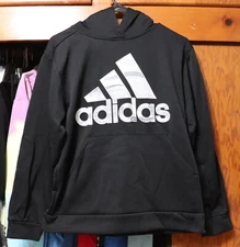 Adidas Tech Fleece Hoodie Pullover Black Youth Large YL 14/16 AA7678