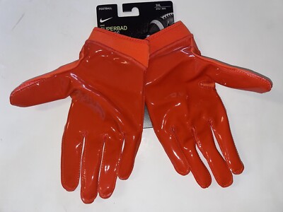 Nike Superbad 6.0 Football Gloves Team Orange Men's Size 3XL