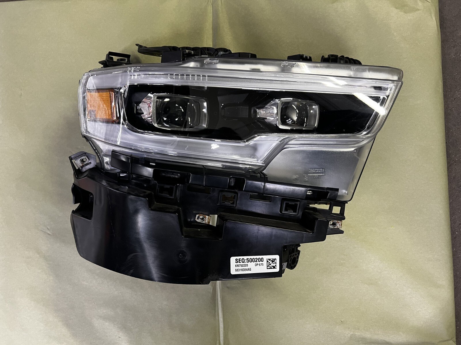 2019 22 Dodge Ram 1500 Passenger Side Headlight LED Projector 2019 22 dodge ram 1500 passenger side headlight led projector