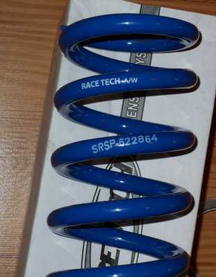 RACE TECH REAR SHOCK SPRING 6.4KG/MM SRSP 622864,KDX250, KLX300