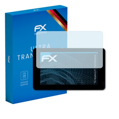 atFoliX 2x Schutzfolie für Raspberry Pi 7 Zoll Bildschirm klar