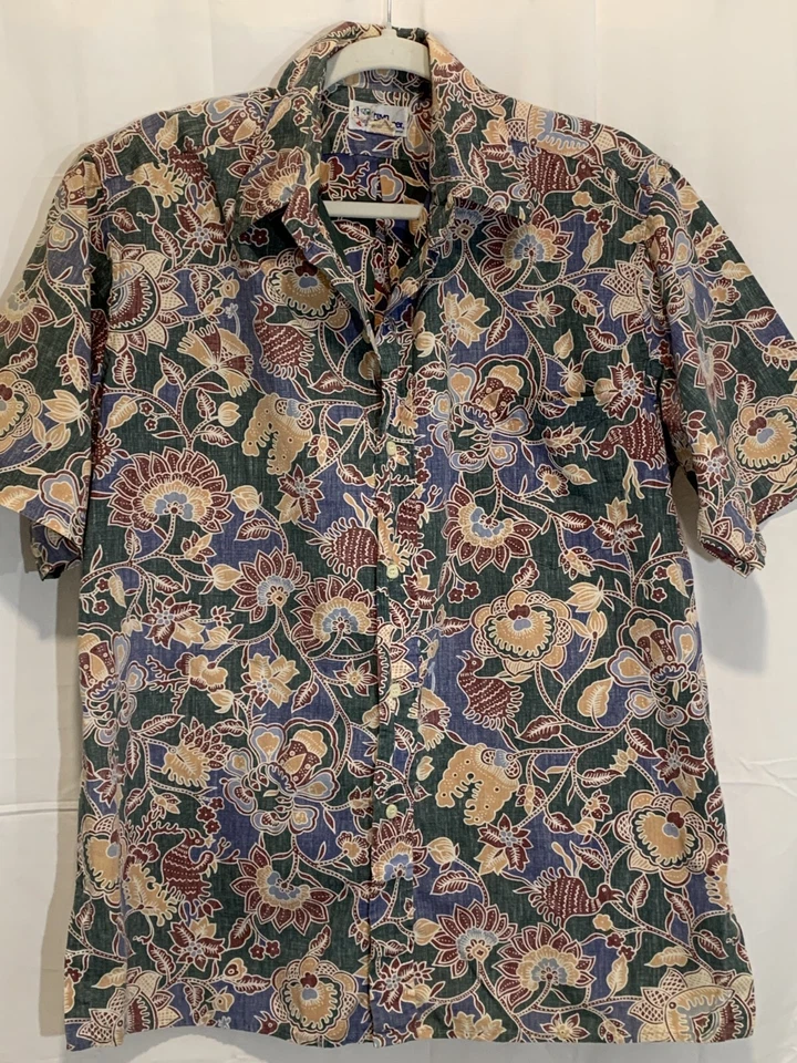 REYN SPOONER Men's Casual Aloha Shirt Size-L Hawaiian Luau - Image 2 of 4