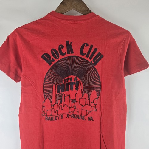 VINTAGE 70's Louie's Rock City T-SHIRT NIGHTCLUB Virginia VA SZ M Hanes - Picture 4 of 7
