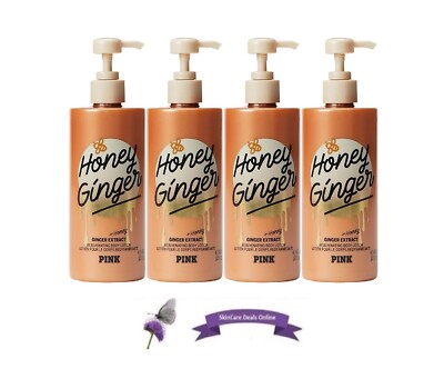 Victoria's Secret PINK Honey Giger Lotion Body Lotion 14 Fl Oz - Lot of 4