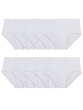 Women'S Cotton Brief Underwear, 10-Pack