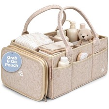 Tag-Along Diaper Caddy Nursery Storage Organizer for Newborn Essentials L...