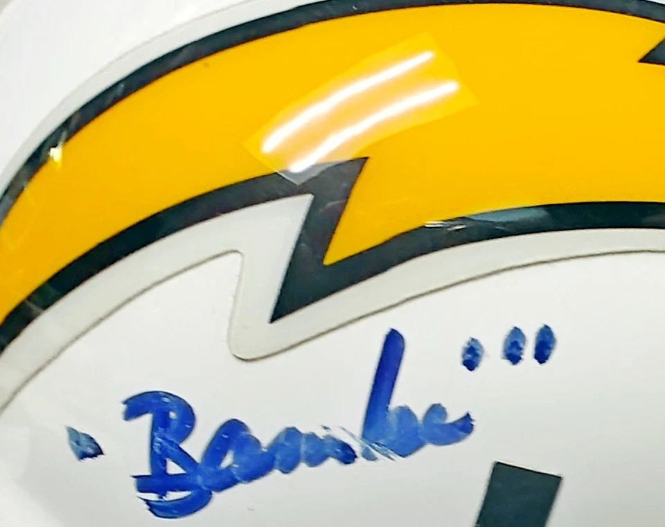 Lance Alworth Autographed San Diego Chargers Football Mini Helmet JSA - Image 3 of 4
