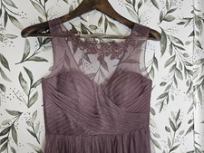 Jenny Yoo Collection Dress Purple Womens Size 4 Floral Lace