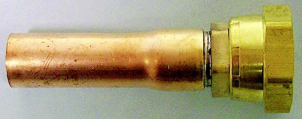 Parker Hannifin 183376 1/2" ODF x 3/8" Male Flare Expansion Valve Adapter
