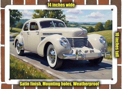 Metal Sign - 1936 Cord 810 Westchester 5 Oil Painting - 14x10