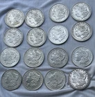 16 Morgan Silver Dollars 1921 Philadelphia Mint $1 Coin 90% Silver Nice Luster