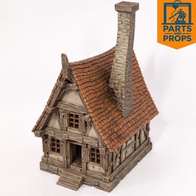 Fantasy Mittelalter Cottage Gebäude für 28-32mm Tabletop Wargaming, RPG, DnD Quest